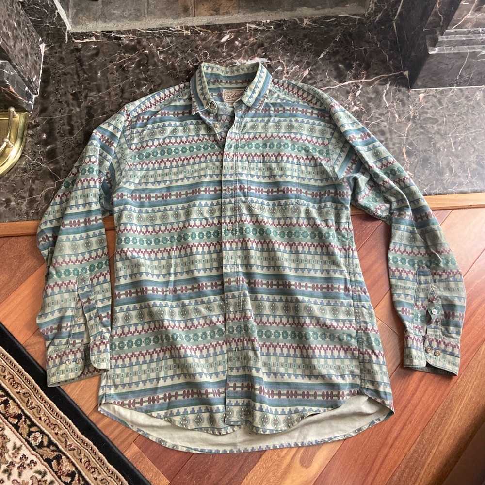 Vintage Woolrich Button Down Xl - image 1